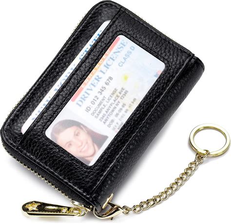 imeetu rfid credit card holder|imeetu RFID Credit Card Holder Leather Zipper Card Case .